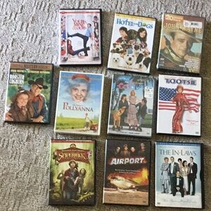 10 DVD's, PG-13, 8, Gently used